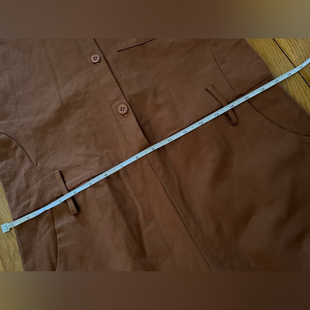 brown jumpsuit with hood and pockets (Ghost Busters Costume?) - Picture 6 of 7